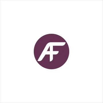 Alphabet Initials logo FA, AF, F and A Stock Illustration