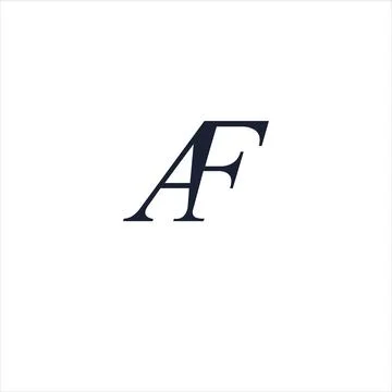 Alphabet Initials logo FA, AF, F and A Stock Illustration