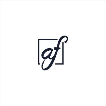 Alphabet Initials logo FA, AF, F and A Stock Illustration