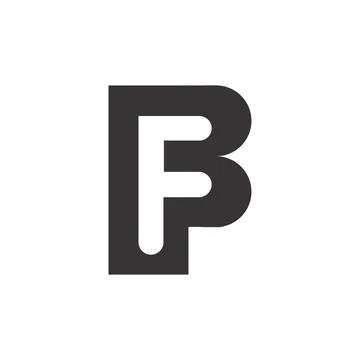 Alphabet Initials logo FB, BF, F and B Stock Illustration