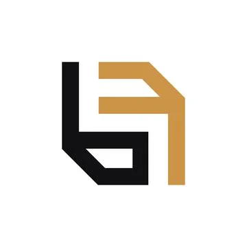 Alphabet Initials logo FB, BF, F and B Stock-Illustration