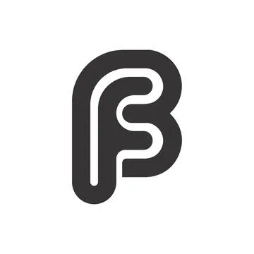 Alphabet Initials logo FB, BF, F and B Stock Illustration