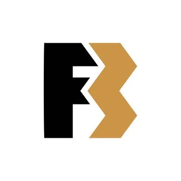 Alphabet Initials logo FB, BF, F and B Stock Illustration