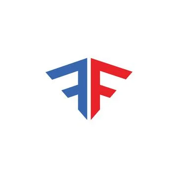 Alphabet Initials logo Ff, F Stock Illustration