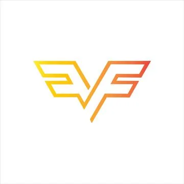 Alphabet Initials logo Ff, F Stock-Illustration