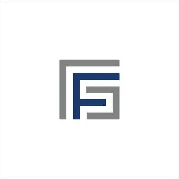Alphabet Initials logo FG, GF, F and G Stock-Illustration