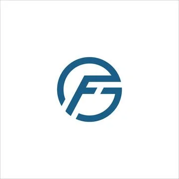 Alphabet Initials logo FG, GF, F and G Stock Illustration