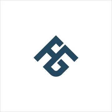 Alphabet Initials logo FG, GF, F and G Stock Illustration
