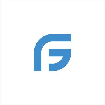 Alphabet Initials logo FG, GF, F and G Stock Illustration