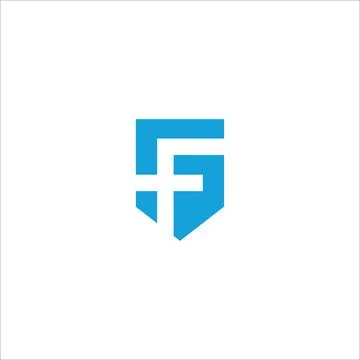 Alphabet Initials logo FG, GF, F and G Stock Illustration