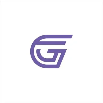 Alphabet Initials logo FG, GF, F and G Illustrazione stock