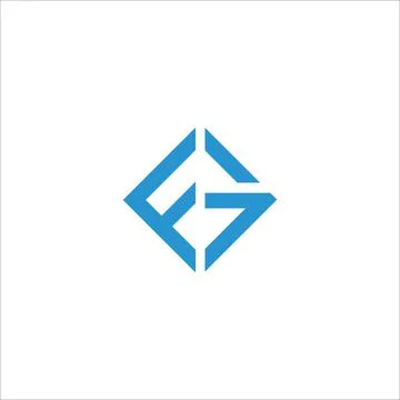Alphabet Initials logo FG, GF, F and G Stock Illustration