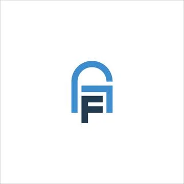 Alphabet Initials logo FG, GF, F and G Stock Illustration