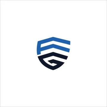 Alphabet Initials logo FG, GF, F and G Stock Illustration