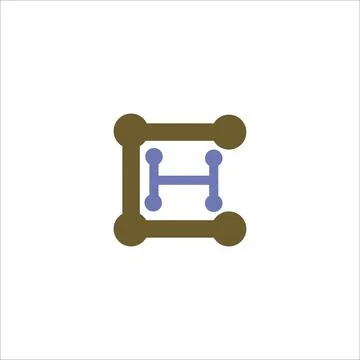 Alphabet Initials logo HC, CH, H and C Stock Illustration