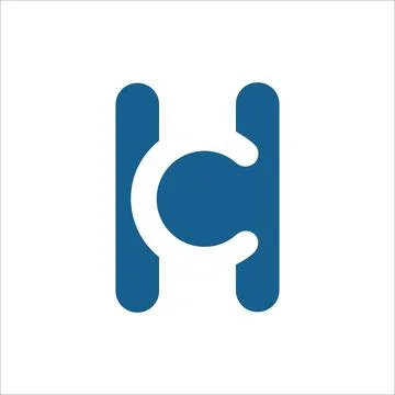 Alphabet Initials logo HC, CH, H and C Stock Illustration
