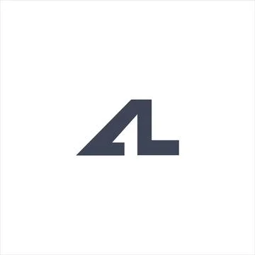 Alphabet Initials logo LA, AL, L and A Stock Illustration