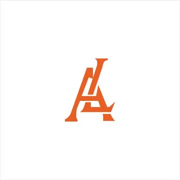 Alphabet Initials logo LA, AL, L and A Stock Illustration