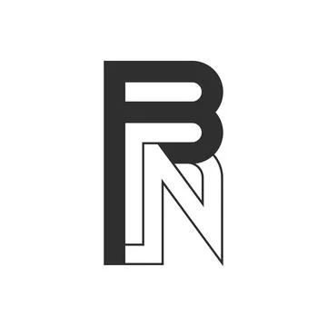 Alphabet Initials logo NB, BN, N and B Stock-Illustration