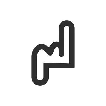Alphabet Initials logo NB, BN, N and B Stock-Illustration