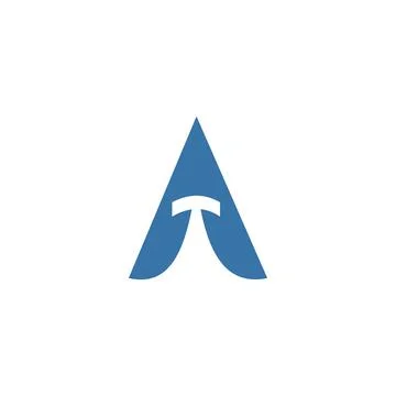Alphabet Initials logo AT, TA, A and T Stock Illustration