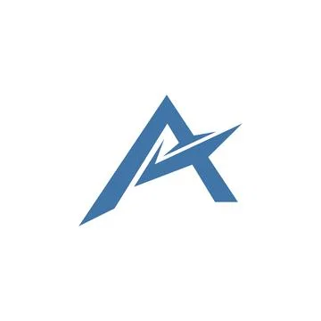 Alphabet Initials logo AT, TA, A and T Stock Illustration