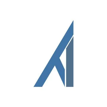 Alphabet Initials logo AT, TA, A and T Stock Illustration
