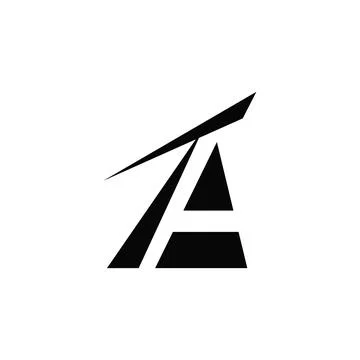 Alphabet Initials logo AT, TA, A and T Stock Illustration