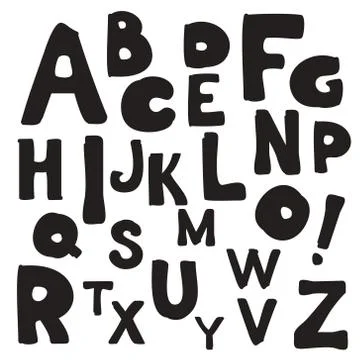 Alphabet isolated pattern. Letters vector illustration. Illustration pattern  Stock Illustration