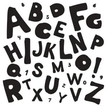 Alphabet isolated pattern. Letters vector illustration. Illustration pattern  Illustrazione stock