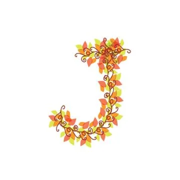 Alphabet J Stock Illustration