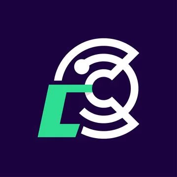 Alphabet L Crypto Logo Stock Illustration