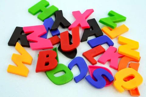 Alphabet Learning Pieces Stock Photos