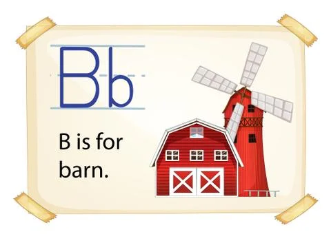 Alphabet letter B Ilustración de archivo