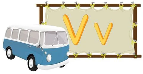 Alphabet letter on a canvas Stock Illustration