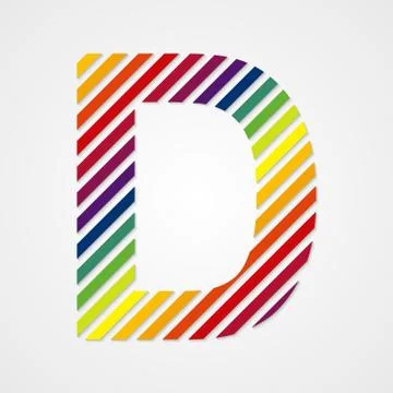 Alphabet. Letter D Stock Illustration