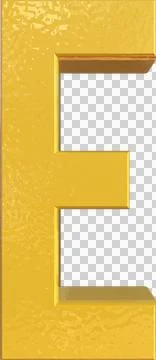 Alphabet Letter E 3D Render Character 스톡 일러스트