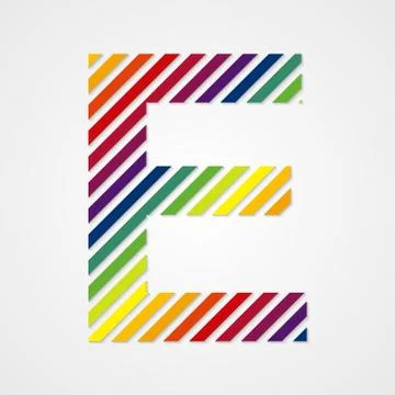 Alphabet. Letter E Stock Illustration