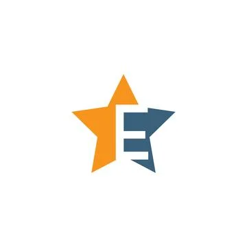 Alphabet letter E logo vector design Stock Illustration