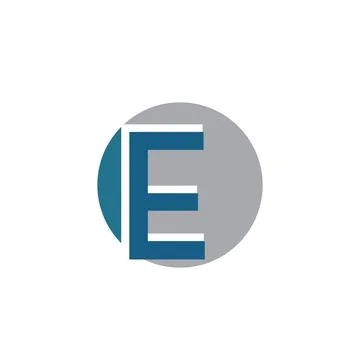 Alphabet letter E logo vector design Stock Illustration