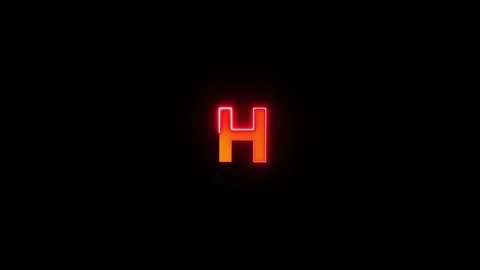 Alphabet letter H Video stock 288915548