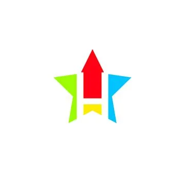Alphabet letter H logo vector design Stock Illustration