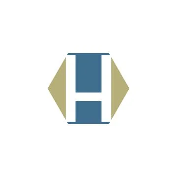 Alphabet letter H logo vector design Illustrazione stock