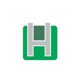 Alphabet letter H logo vector design Stock Illustration