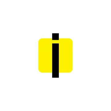 Alphabet letter I logo vector design Stock Illustration