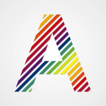 Alphabet. Letter A Stock Illustration