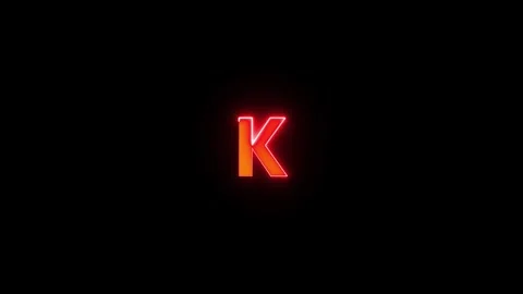 Alphabet letter K Video stock 288915447