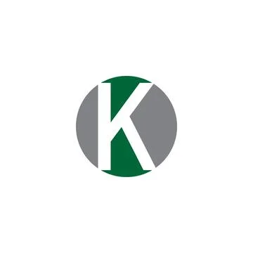 Alphabet letter K logo vector design Illustrazione stock