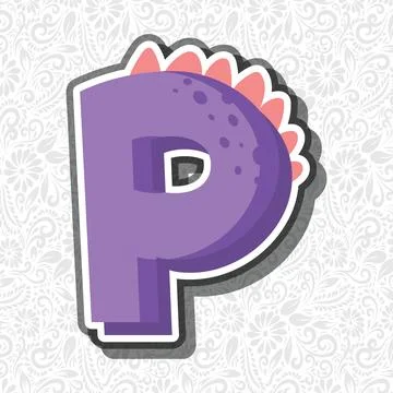 Alphabet Letter P, Latter Art, Alphabet Vector, Font Vector Stock Illustration