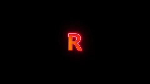 Alphabet letter R Video stock 288915464